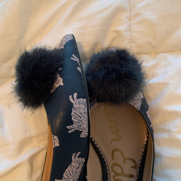 Sam Edelman pointed toe women leather flats. - Picture 2 of 4